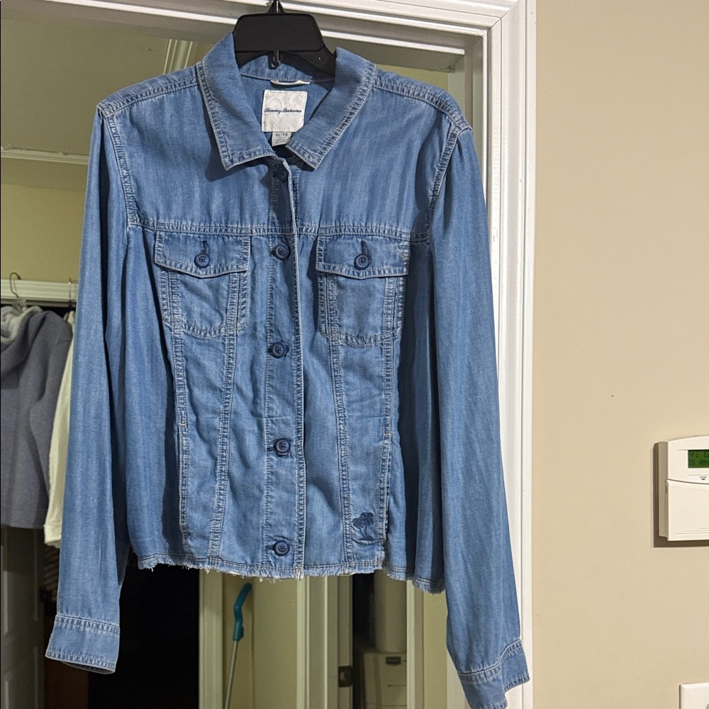 Tommy Bahama Light Blue Jean Jacket